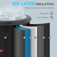 CryoPeak 300L Portable Ice Bath with Lid and Carry Bag