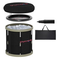 CryoPeak 210L Portable Ice Bath with Lid and Carry Bag