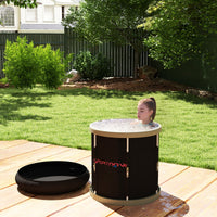 CryoPeak 210L Portable Ice Bath with Lid and Carry Bag