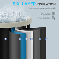 CryoPeak 210L Portable Ice Bath with Lid and Carry Bag